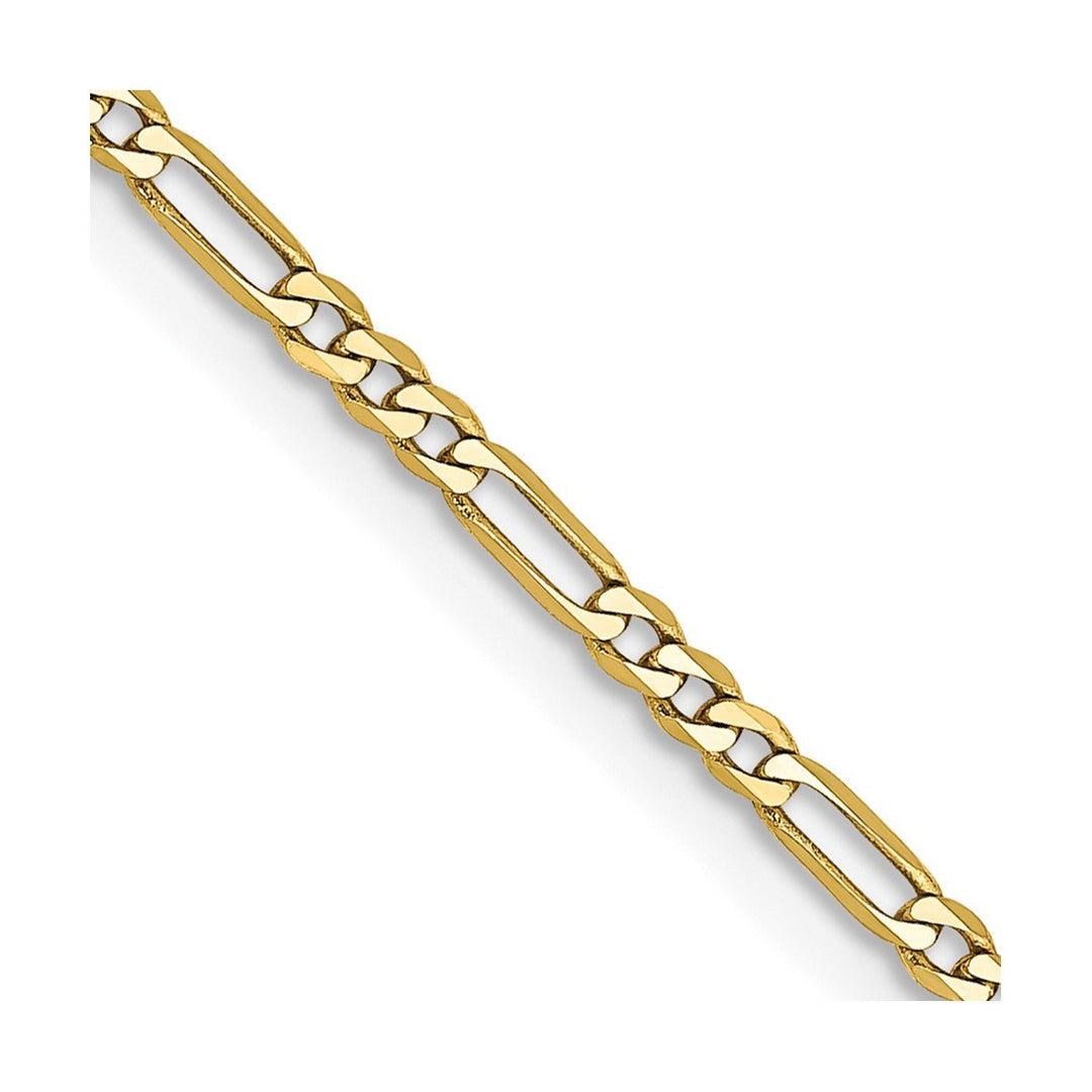 Gold 1.75mm Figaro Chain, 16"