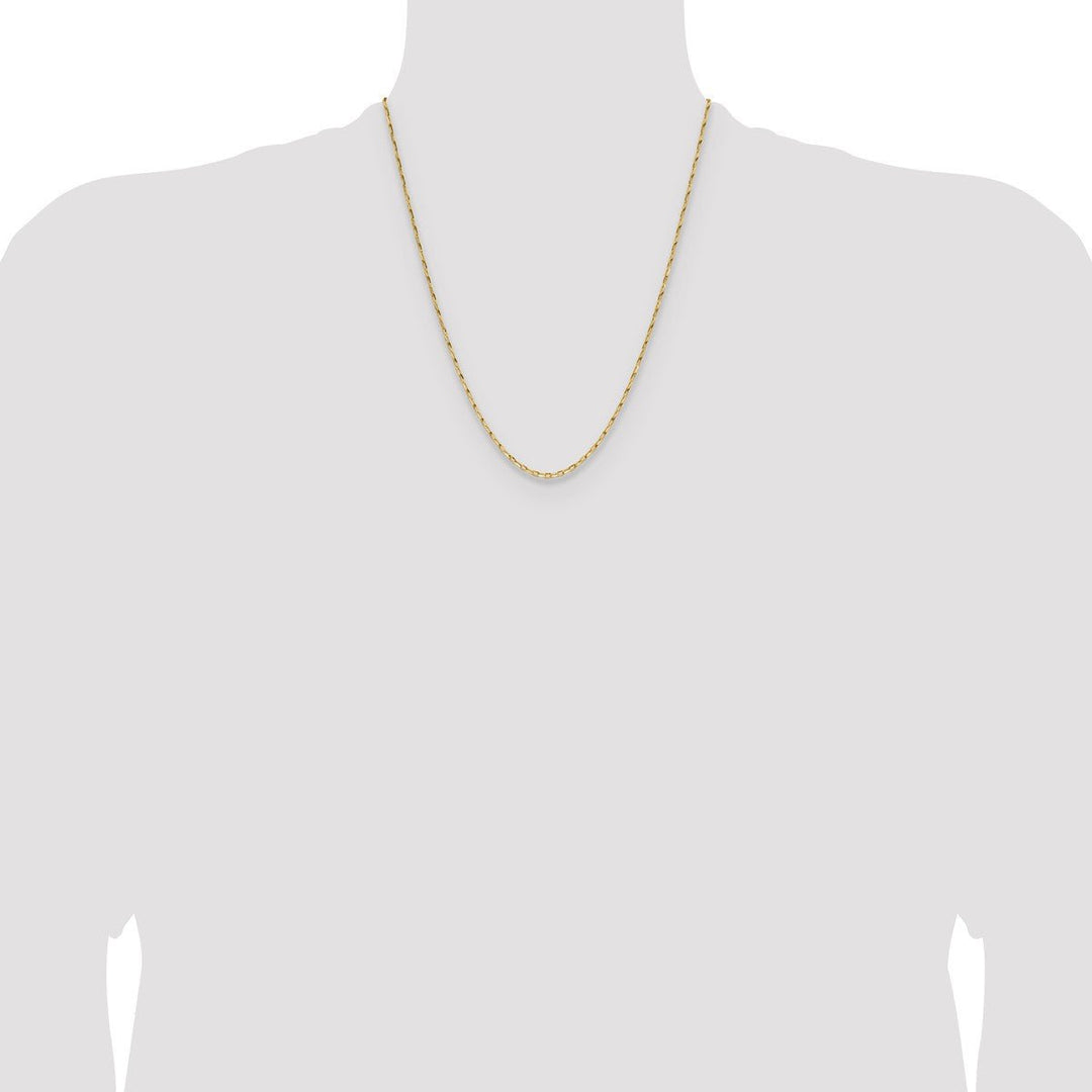 Gold 1.75mm Open Link Chain, 22