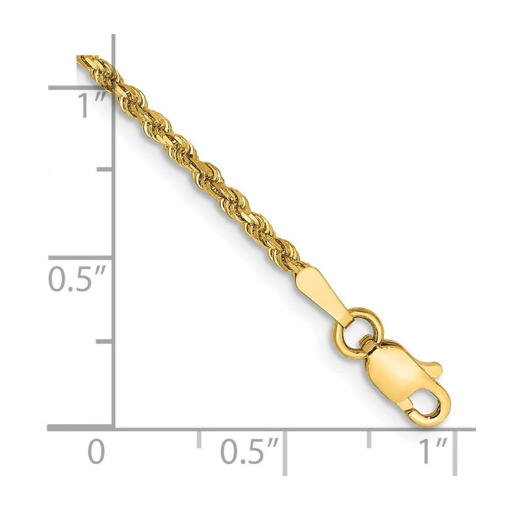 Gold 1.75mm Rope Chain, 10" - Chain - Design Jewellers Edmonton