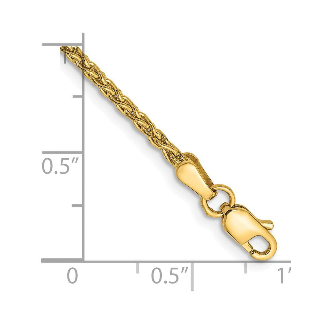 Gold 1.75mm Spiga (Wheat) Chain, 10