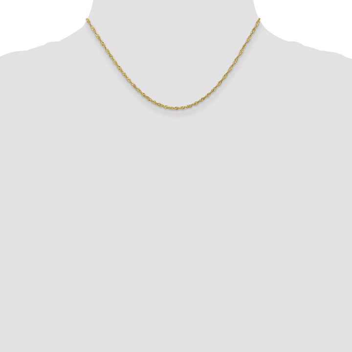 Gold 1.7mm Singapore Chain, 16" - Chain - Design Jewellers Edmonton