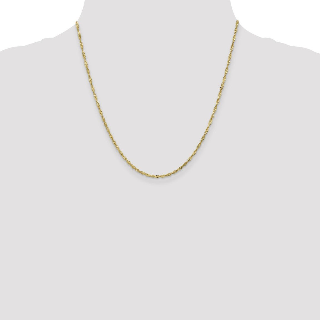 Gold 1.7mm Singapore Chain, 20
