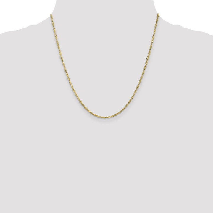 Gold 1.7mm Singapore Chain, 20" - Chain - Design Jewellers Edmonton