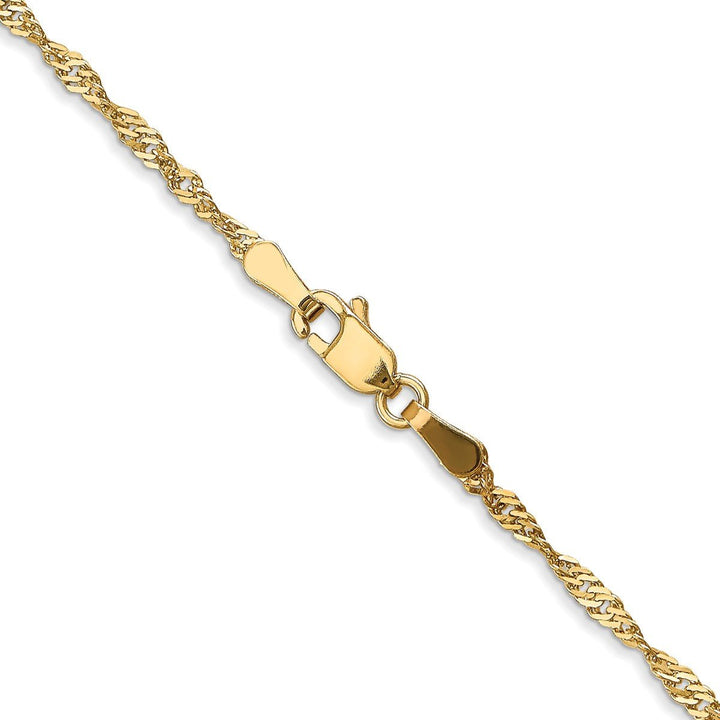 Gold 1.7mm Singapore Chain, 24" - Chain - Design Jewellers Edmonton