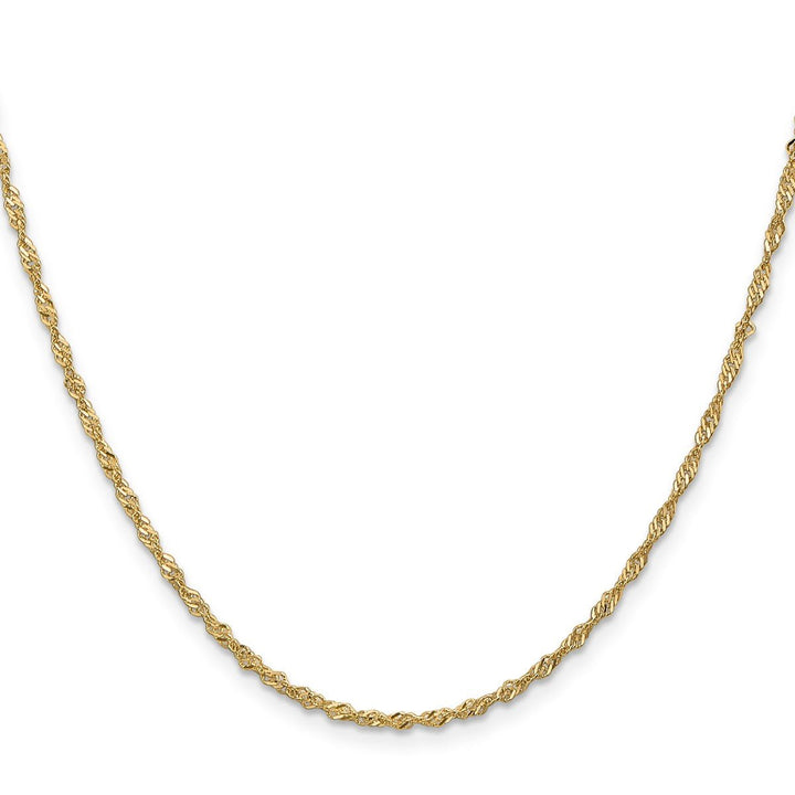 Gold 1.7mm Singapore Chain, 24" - Chain - Design Jewellers Edmonton
