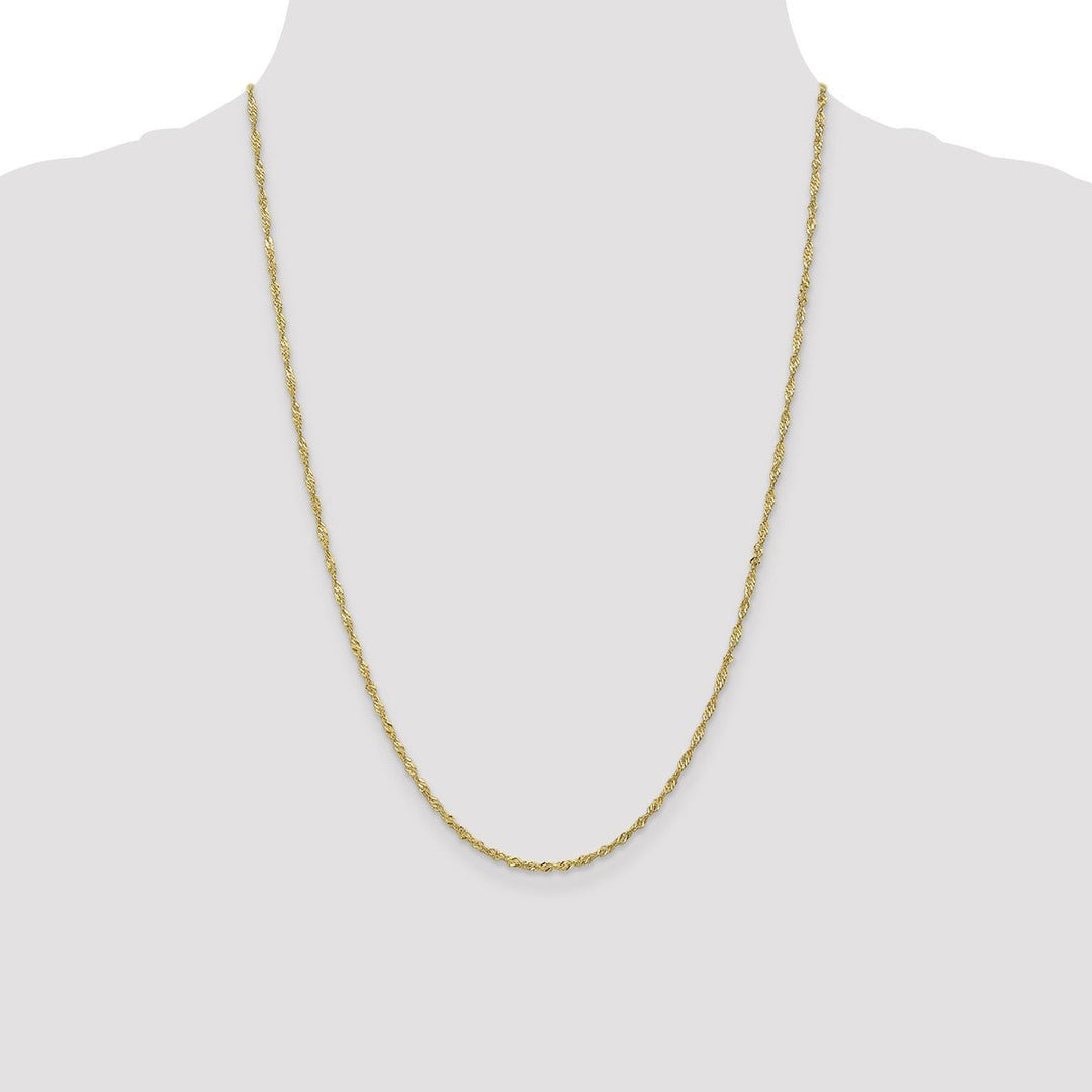 Gold 1.7mm Singapore Chain, 24