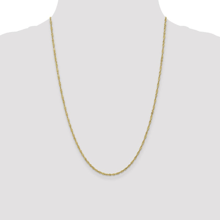 Gold 1.7mm Singapore Chain, 24" - Chain - Design Jewellers Edmonton