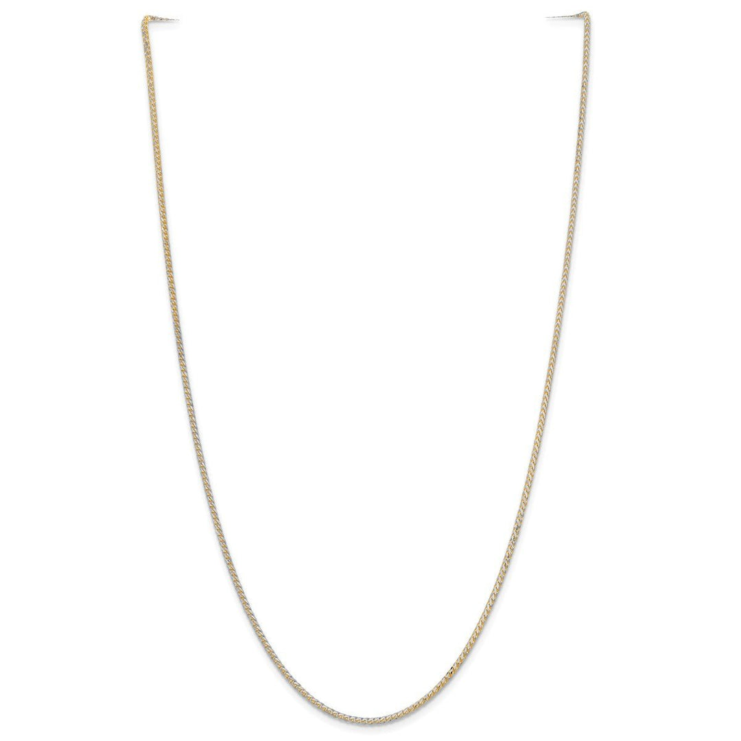 Gold 1.85mm Spiga (Wheat) Chain, 24