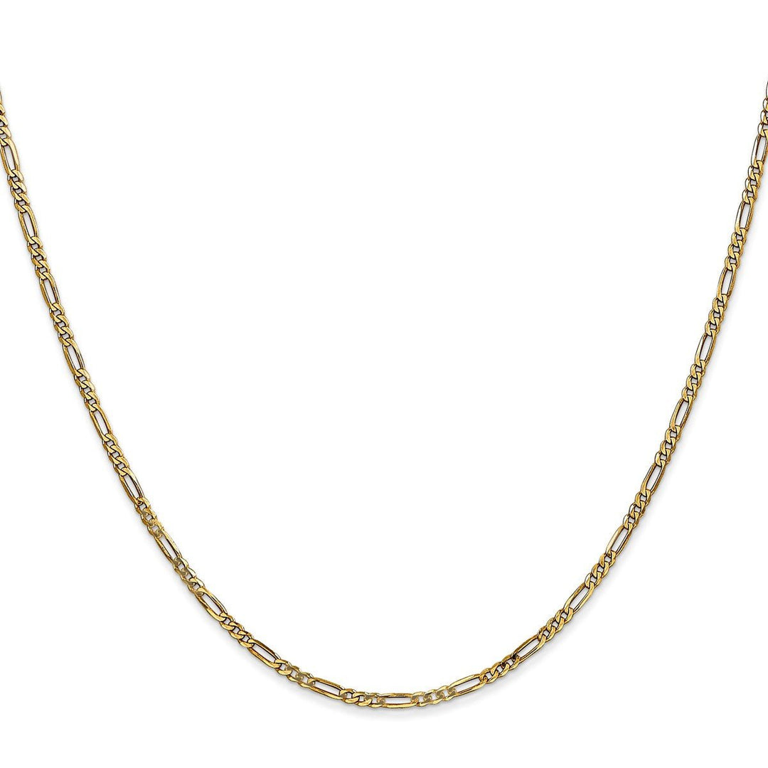 Gold 1.8mm Figaro Chain, 16