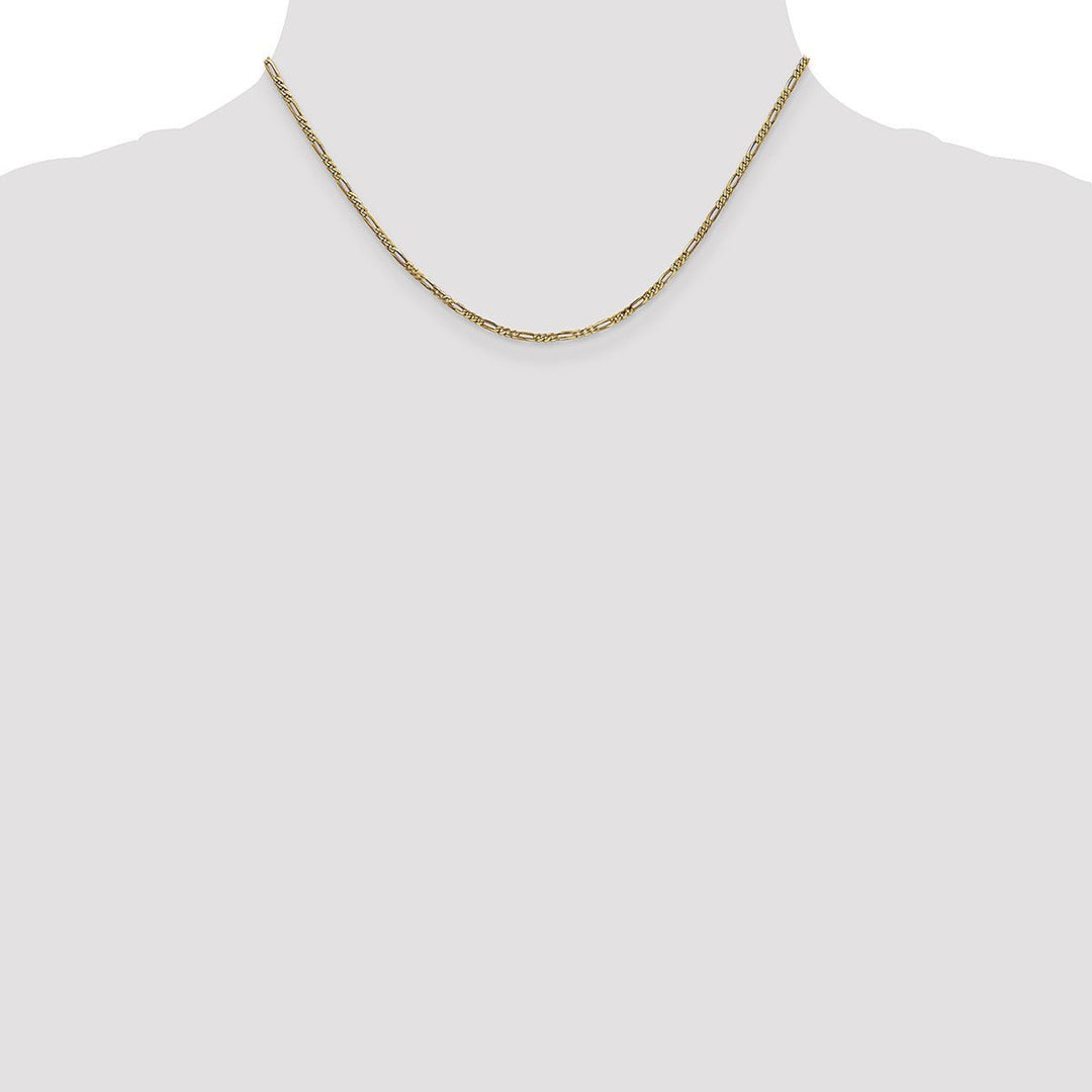 Gold 1.8mm Figaro Chain, 16