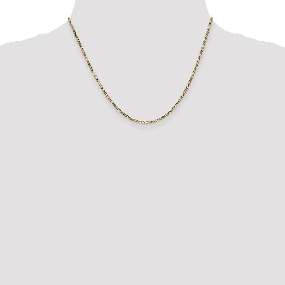 Gold 1.8mm Figaro Chain, 18