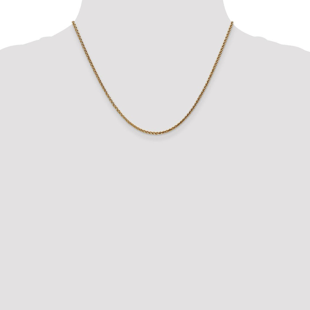 Gold 1.8mm Spiga (Wheat) Chain, 18