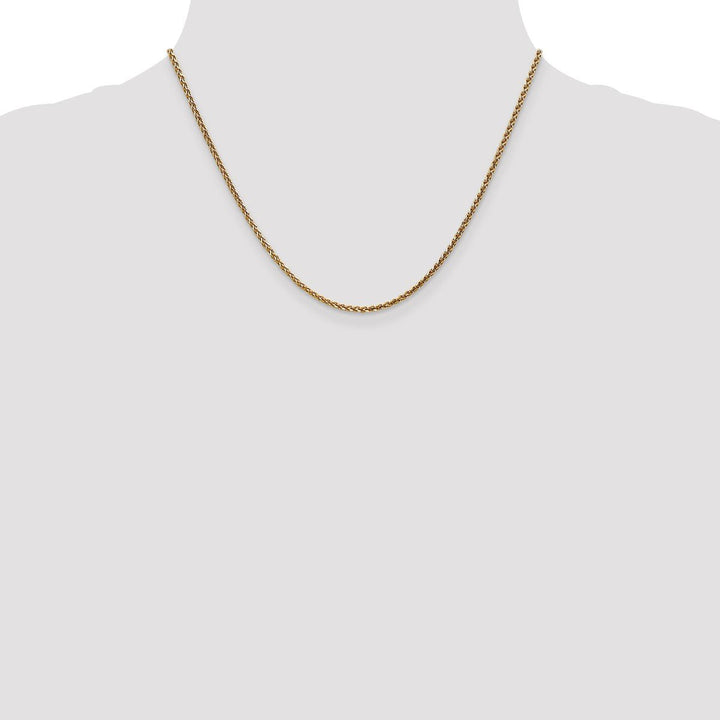 Gold 1.8mm Spiga (Wheat) Chain, 18" - Chain - Design Jewellers Edmonton