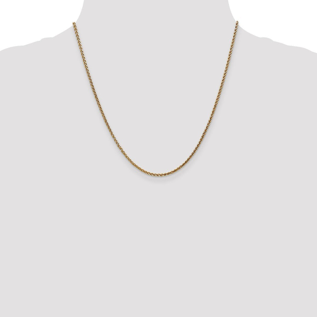 Gold 1.8mm Spiga (Wheat) Chain, 20