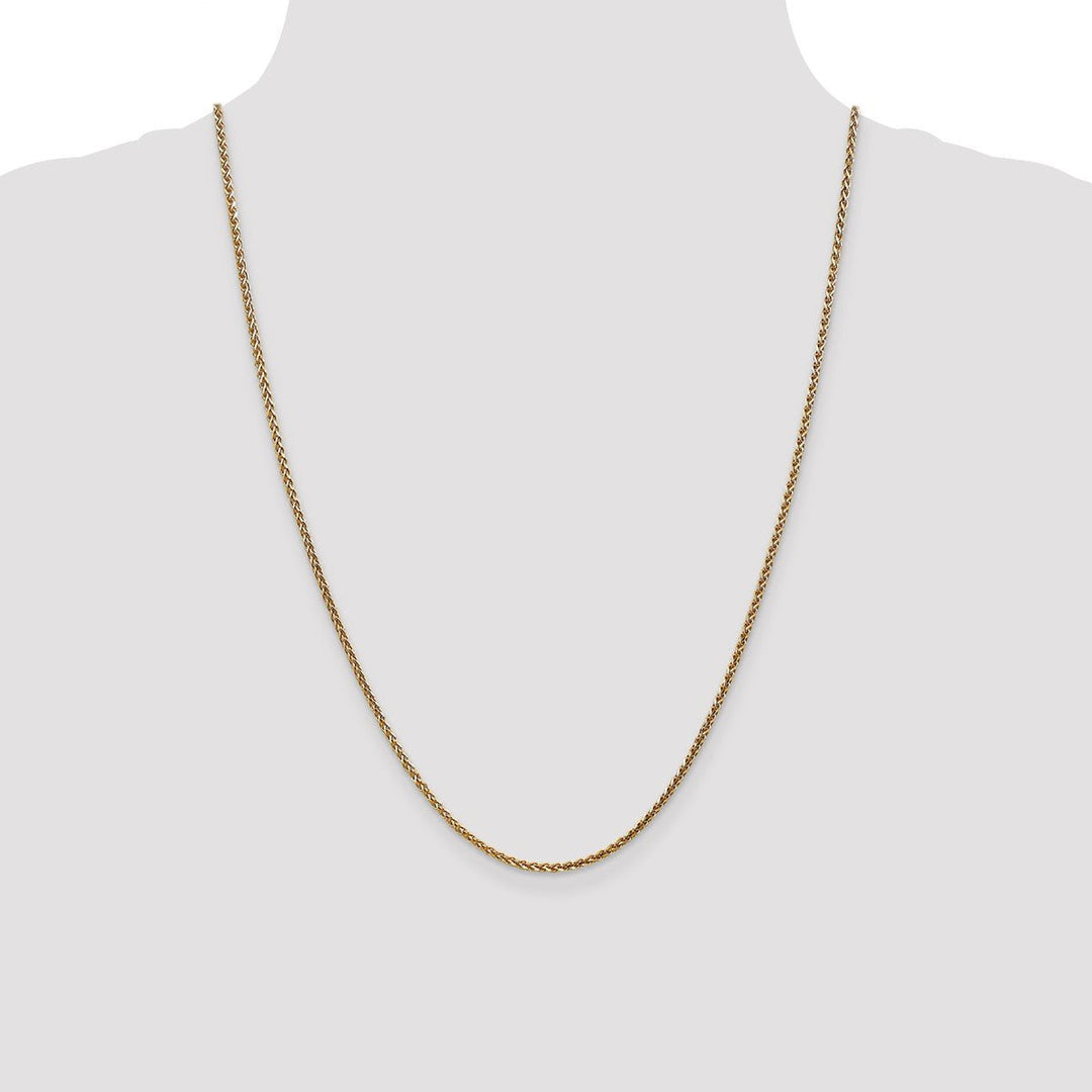 Gold 1.8mm Spiga (Wheat) Chain, 24
