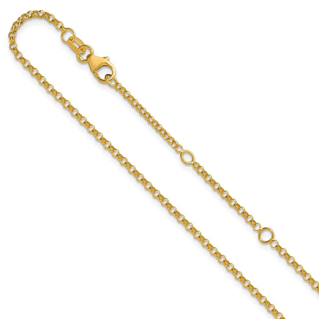 Gold 1.91mm Rolo Chain, 16"