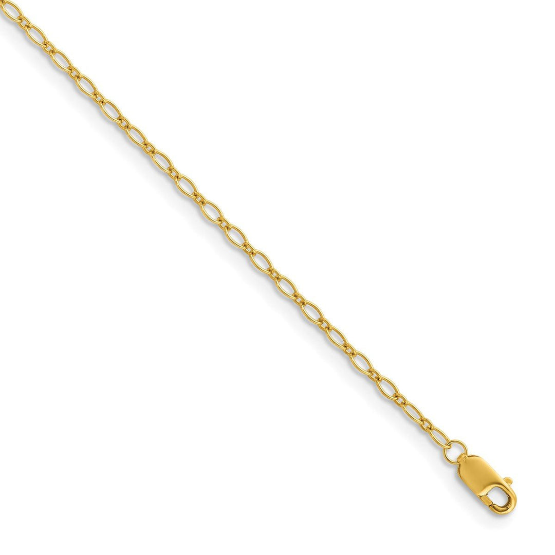 Gold 1.9mm Open Link Chain, 16"