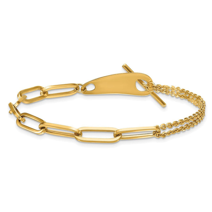 Gold 1.9mm Paperclip Bracelet, 7.5" - Bracelet - Design Jewellers Edmonton