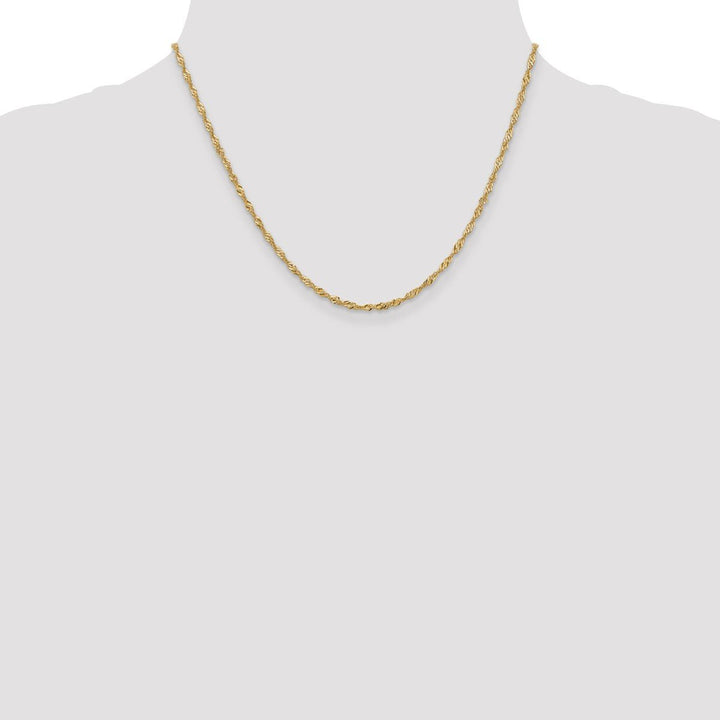 Gold 1.9mm Singapore Chain, 18" - Chain - Design Jewellers Edmonton
