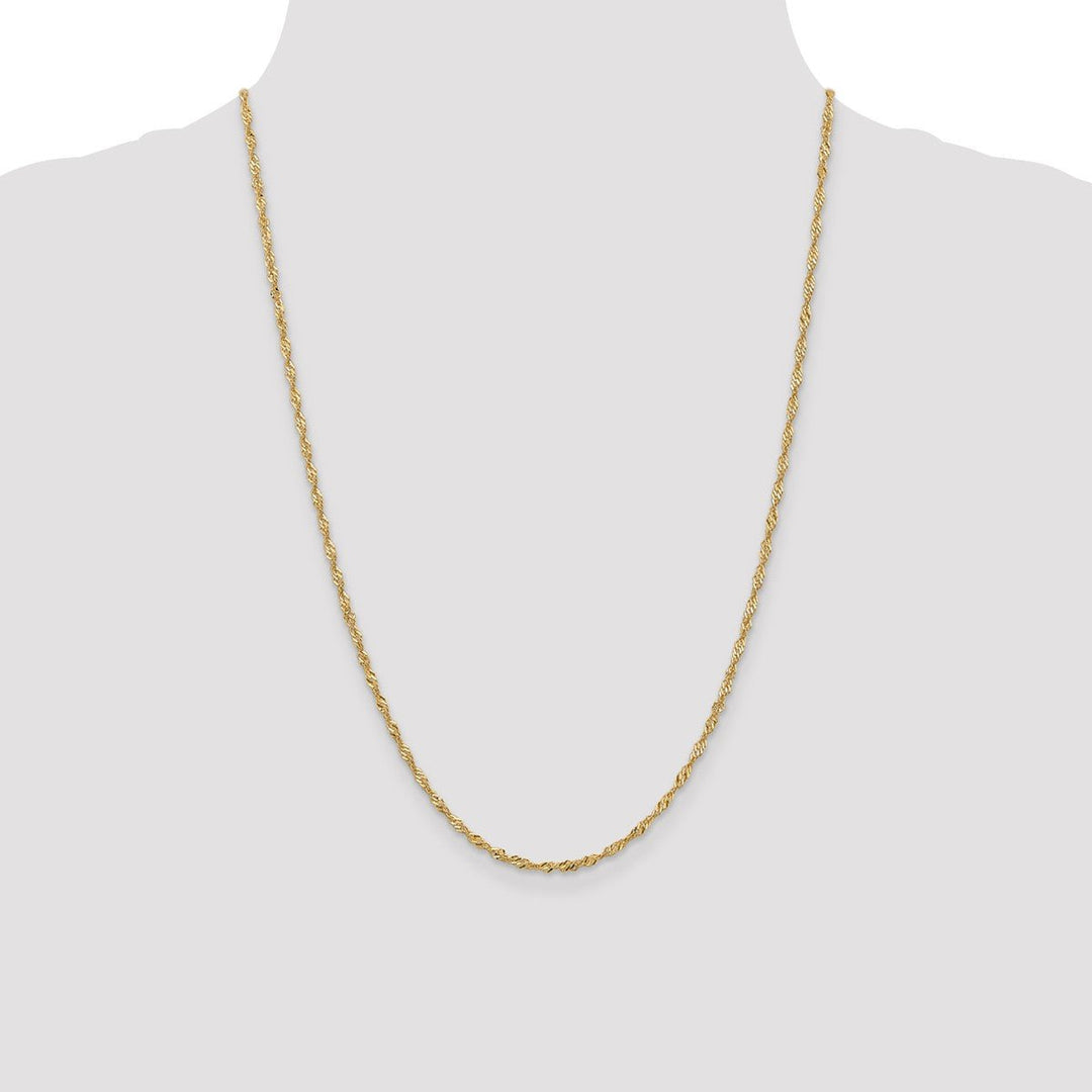 Gold 1.9mm Singapore Chain, 24