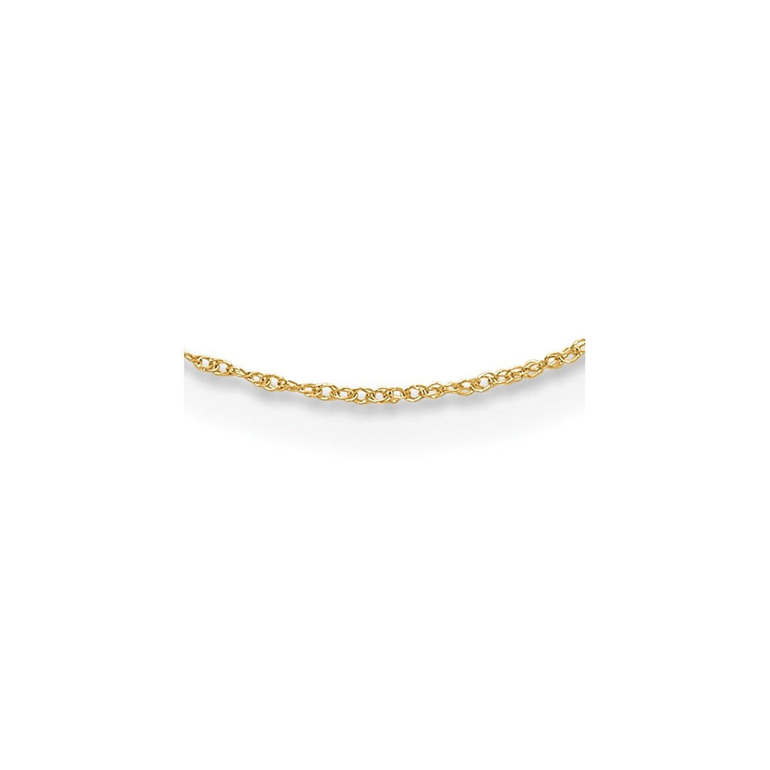 Gold 1mm Cable Chain, 13"