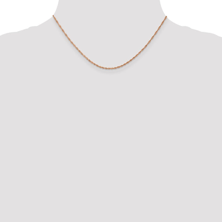 Gold 1mm Singapore Chain, 16" - Chain - Design Jewellers Edmonton