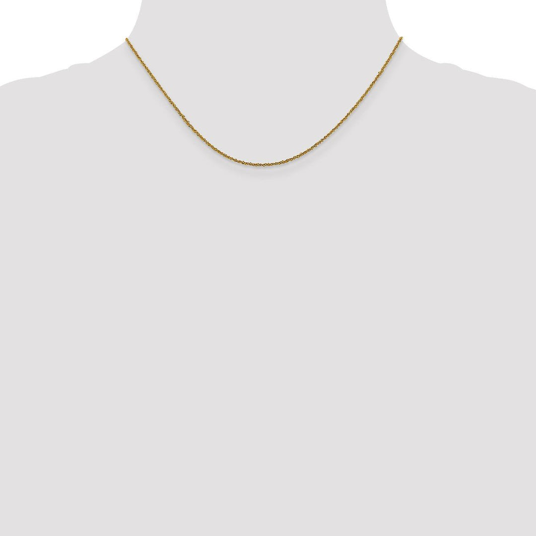 Gold 1mm Singapore Chain, 16