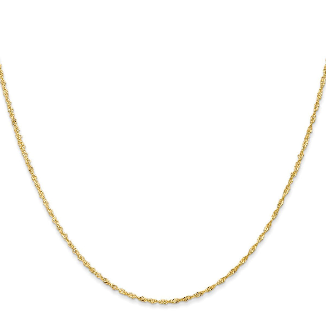 Gold 1mm Singapore Chain, 16