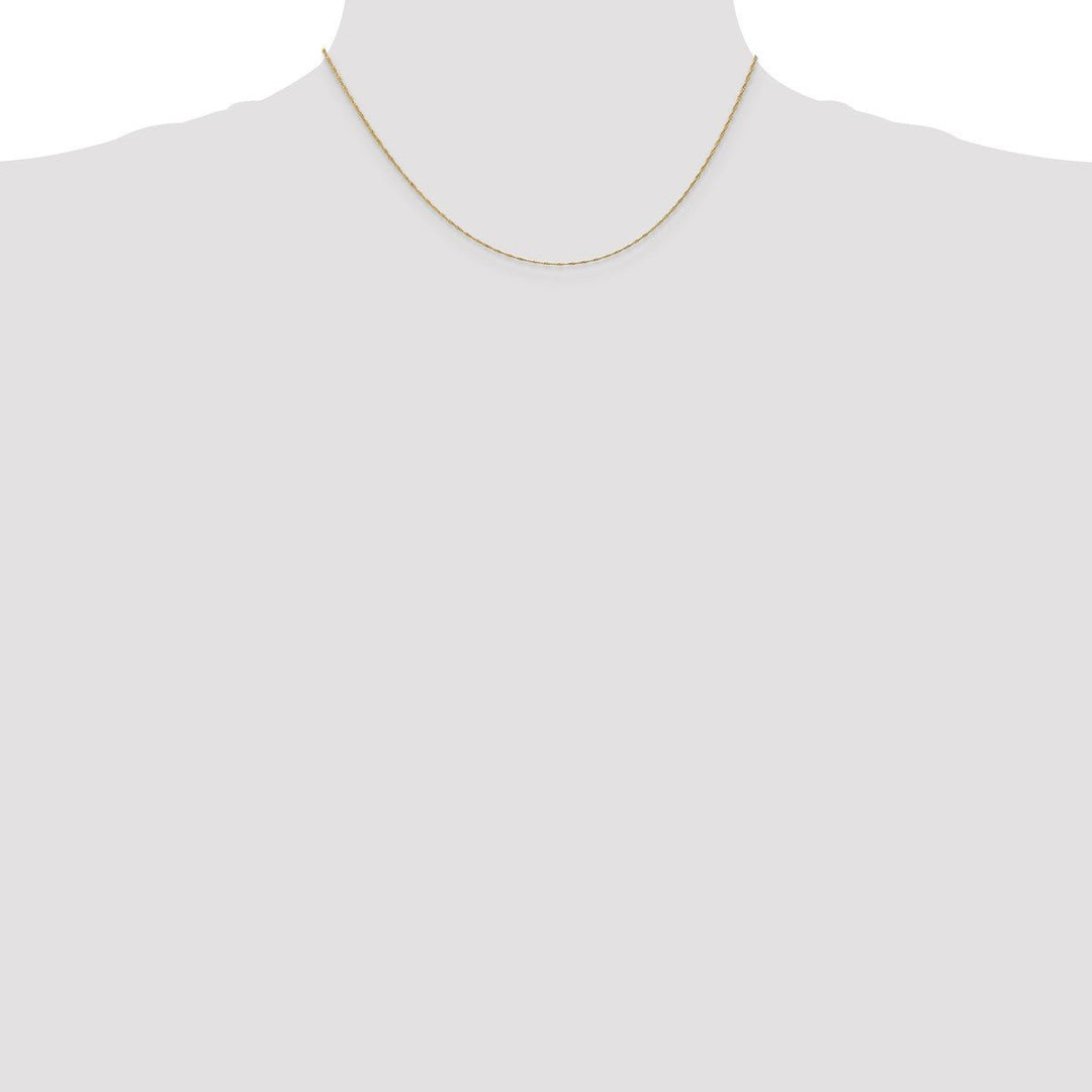 Gold 1mm Singapore Chain, 16
