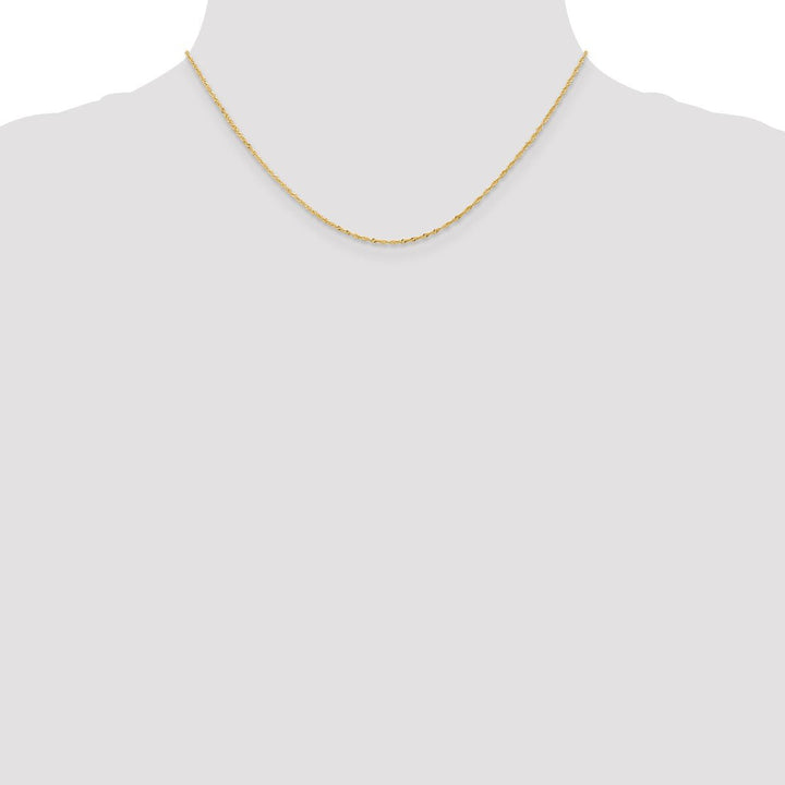 Gold 1mm Singapore Chain, 16" - Chain - Design Jewellers Edmonton