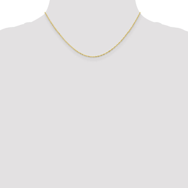 Gold 1mm Singapore Chain, 16" - Chain - Design Jewellers Edmonton