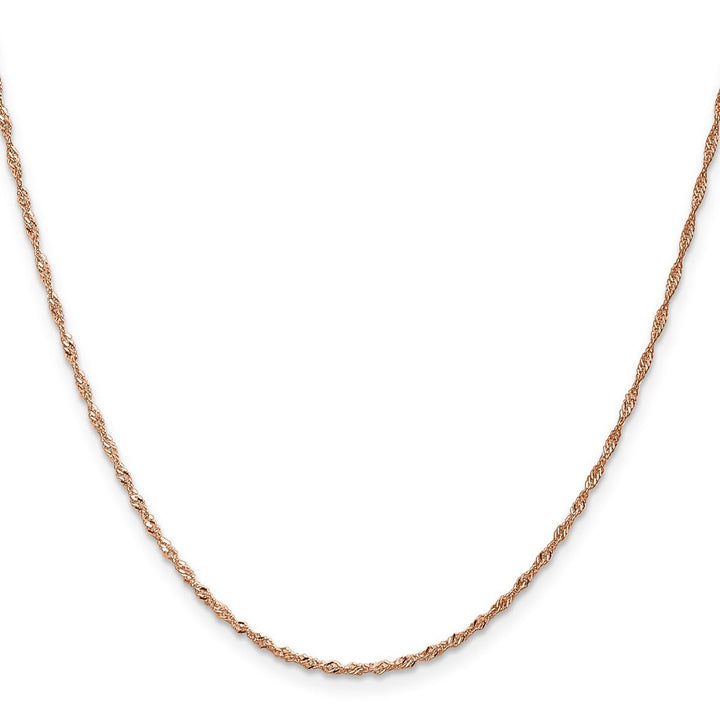 Gold 1mm Singapore Chain, 18" - Chain - Design Jewellers Edmonton