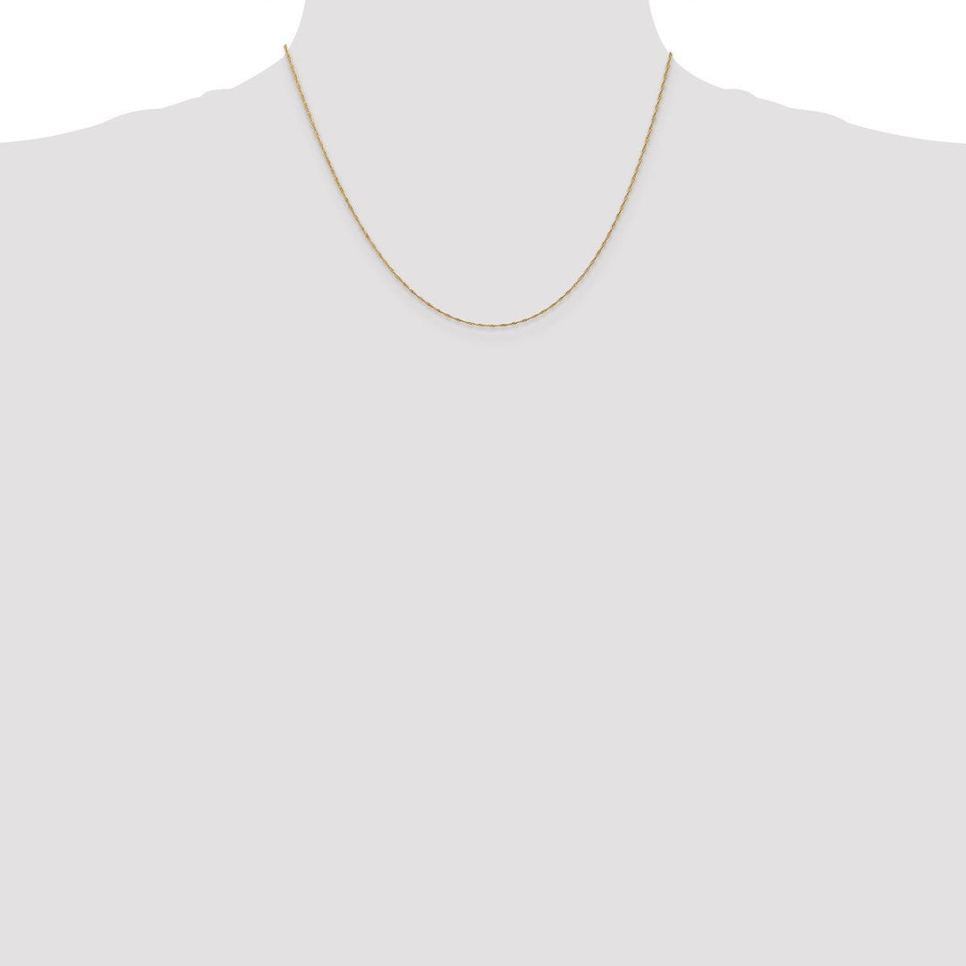 Gold 1mm Singapore Chain, 18