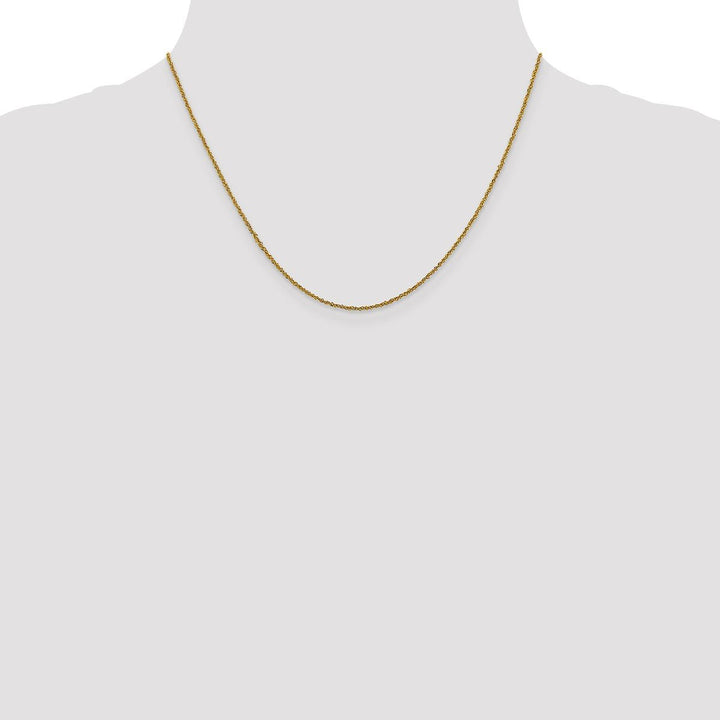 Gold 1mm Singapore Chain, 18" - Chain - Design Jewellers Edmonton
