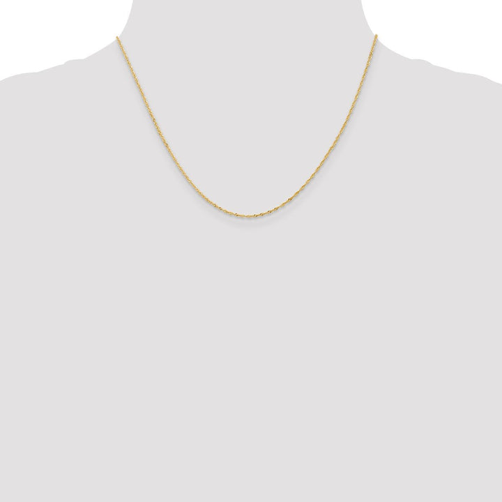 Gold 1mm Singapore Chain, 18" - Chain - Design Jewellers Edmonton