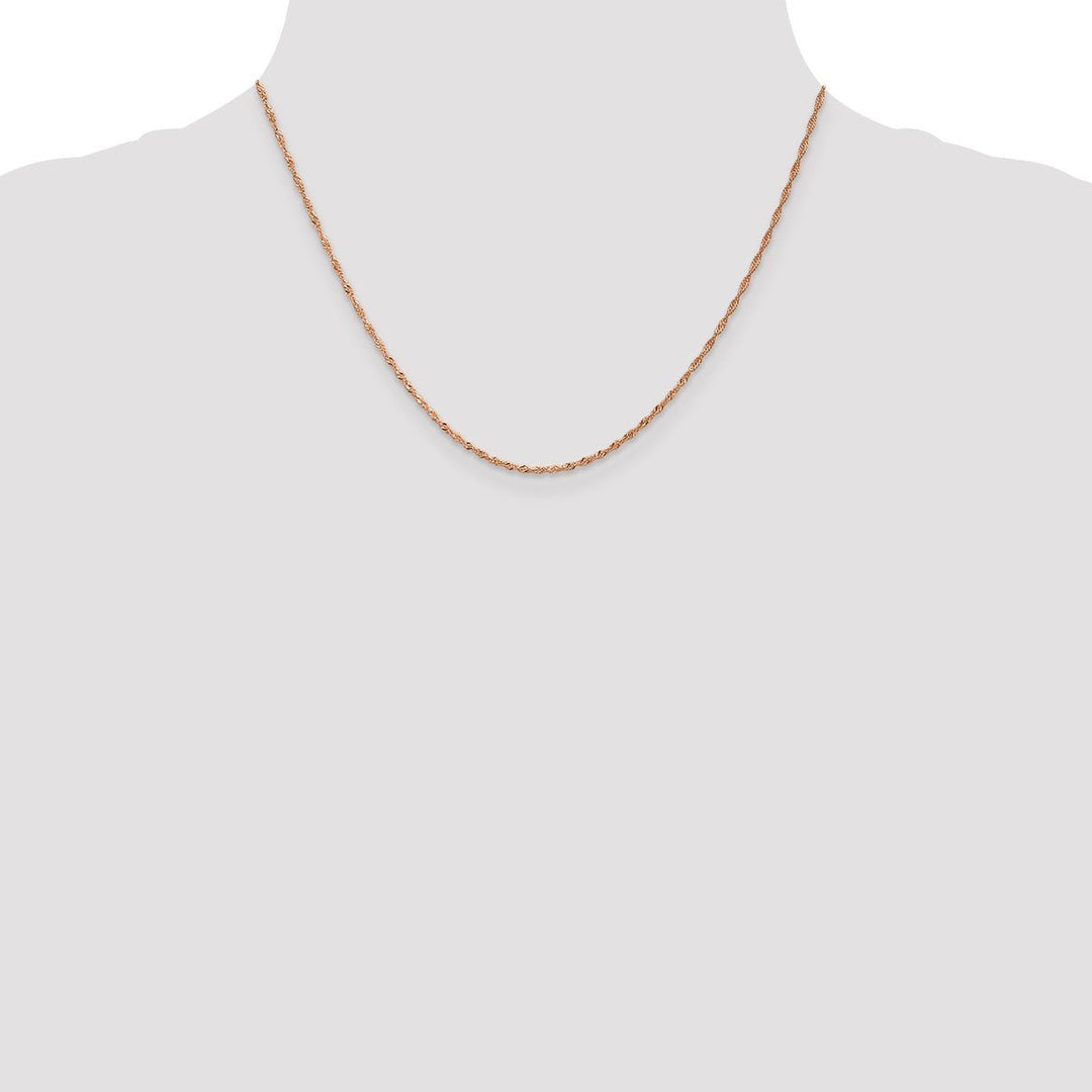 Gold 1mm Singapore Chain, 18