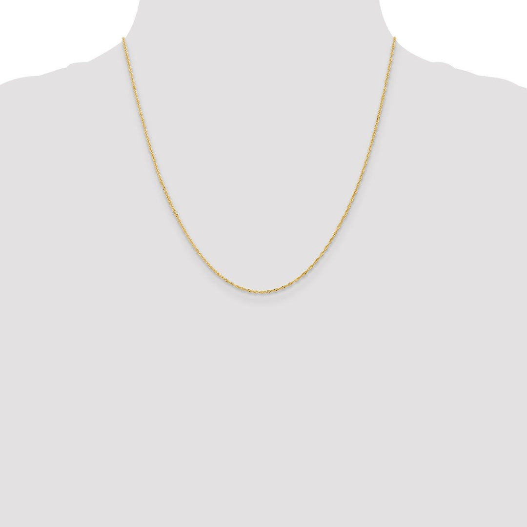 Gold 1mm Singapore Chain, 20