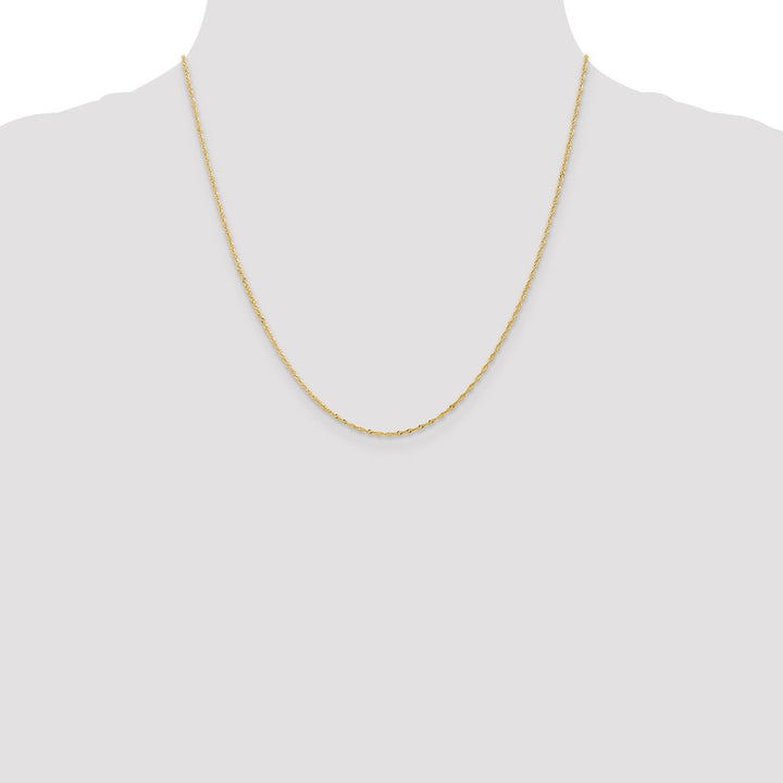 Gold 1mm Singapore Chain, 20" - Chain - Design Jewellers Edmonton