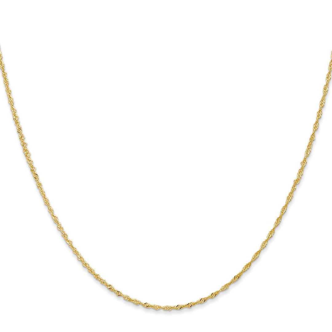 Gold 1mm Singapore Chain, 20