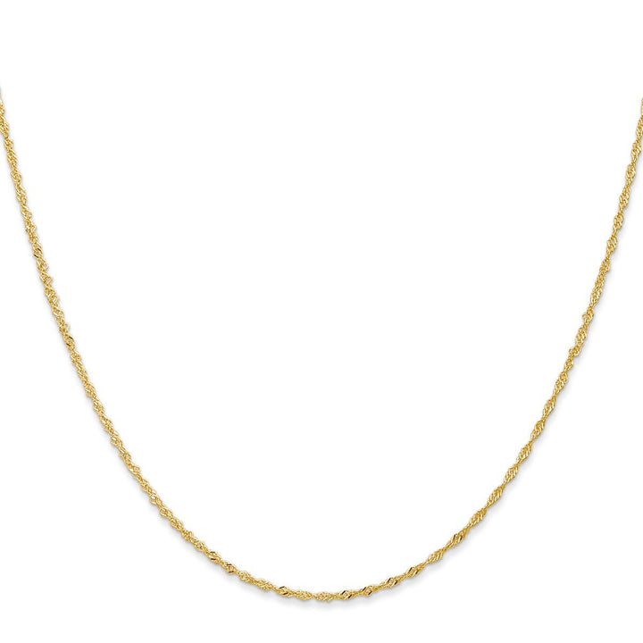 Gold 1mm Singapore Chain, 20" - Chain - Design Jewellers Edmonton
