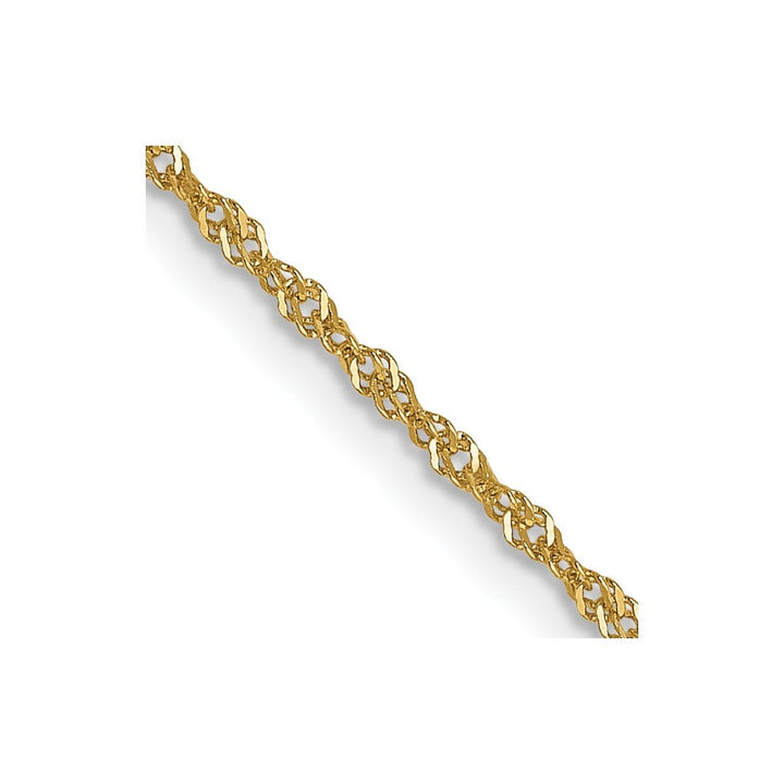 Gold 1mm Singapore Chain, 20" - Chain - Design Jewellers Edmonton