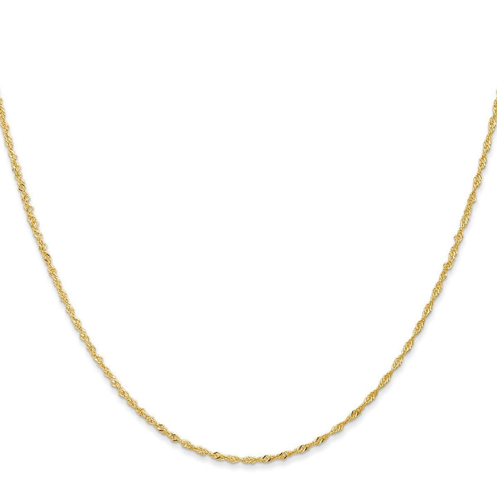 Gold 1mm Singapore Chain, 20" - Chain - Design Jewellers Edmonton