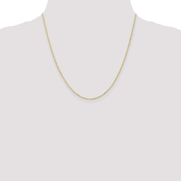 Gold 1mm Singapore Chain, 20" - Chain - Design Jewellers Edmonton