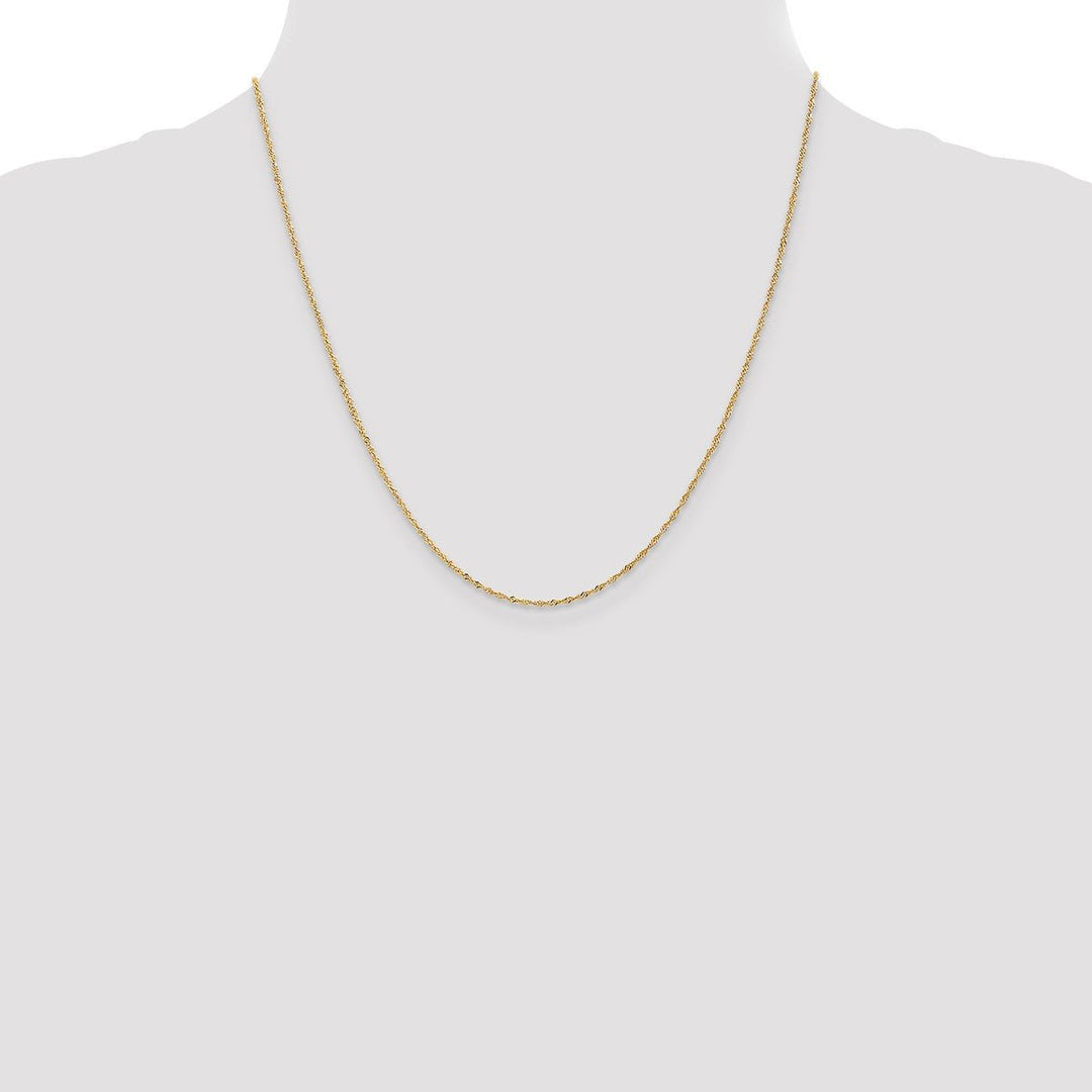 Gold 1mm Singapore Chain, 20