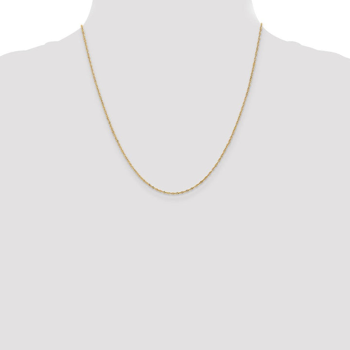 Gold 1mm Singapore Chain, 20" - Chain - Design Jewellers Edmonton