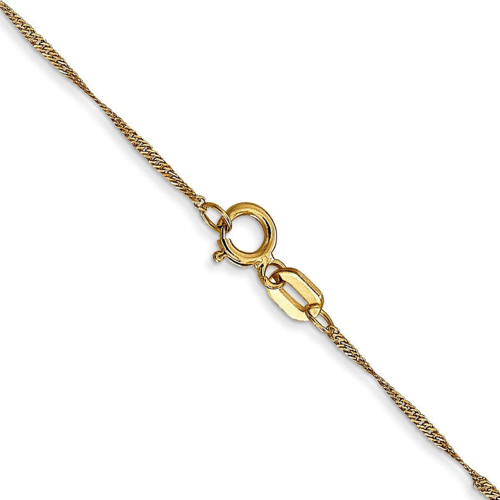 Gold 1mm Singapore Chain, 20" - Chain - Design Jewellers Edmonton