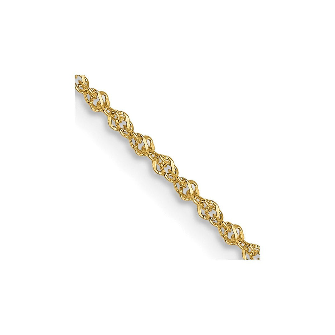 Gold 1mm Singapore Chain, 22"