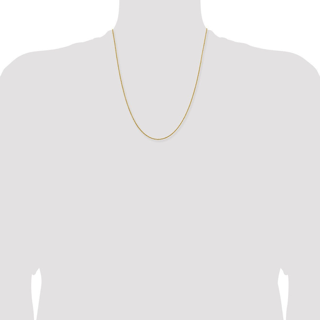 Gold 1mm Singapore Chain, 22