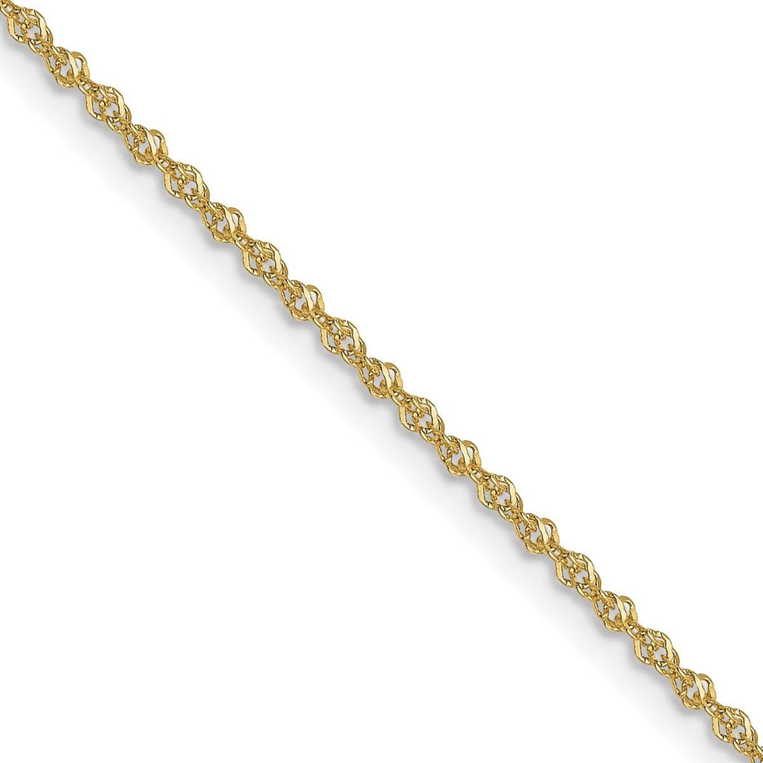 Gold 1mm Singapore Chain, 24"