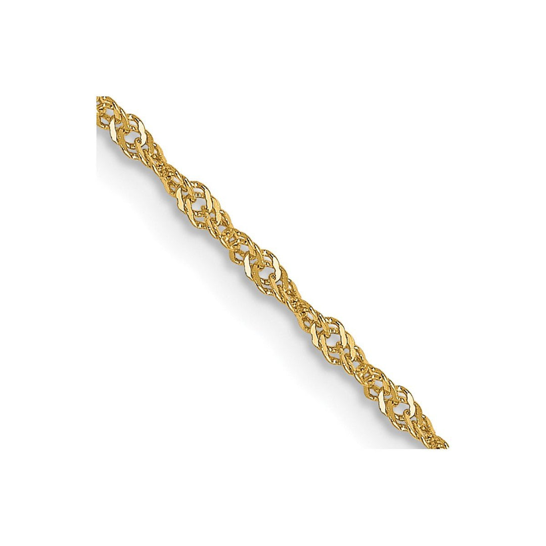 Gold 1mm Singapore Chain, 24"